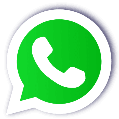 Botão do WhatsApp azul e branco